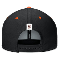 San Francisco Giants Fanatics Fundamental Bold Snapback Hat - Black/Orange Hats