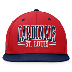 St. Louis Cardinals Fanatics Fundamental Bold Snapback Hat - Red/Navy Hats