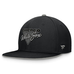 Chicago White Sox Fanatics Fundamental Tri-Script Fitted Hat - Black Hats