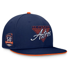 Houston Astros Fanatics Fundamental Tri-Script Fitted Hat - Navy Hats