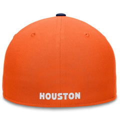 Houston Astros Fanatics Fundamental Two-Tone Fitted Hat - Orange/Navy Hats