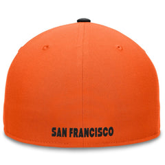 San Francisco Giants Fanatics Fundamental Two-Tone Fitted Hat - Orange/Black Hats