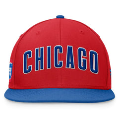 Chicago Cubs Fanatics Fundamental Two-Tone Fitted Hat - Red Hats