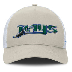 Tampa Bay Rays Fanatics Heritage Light Khaki A-Frame Adjustable Hat - Khaki Hats