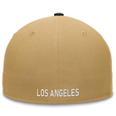 Los Angeles Dodgers Fanatics Heritage Two-Tone Fitted Hat - Khaki/Black Hats