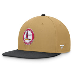 St. Louis Cardinals Fanatics Heritage Two-Tone Fitted Hat - Khaki/Black Hats