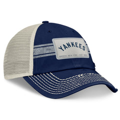 New York Yankees Fanatics Heritage Stripe Trucker Adjustable Hat - Navy/Natural Hats