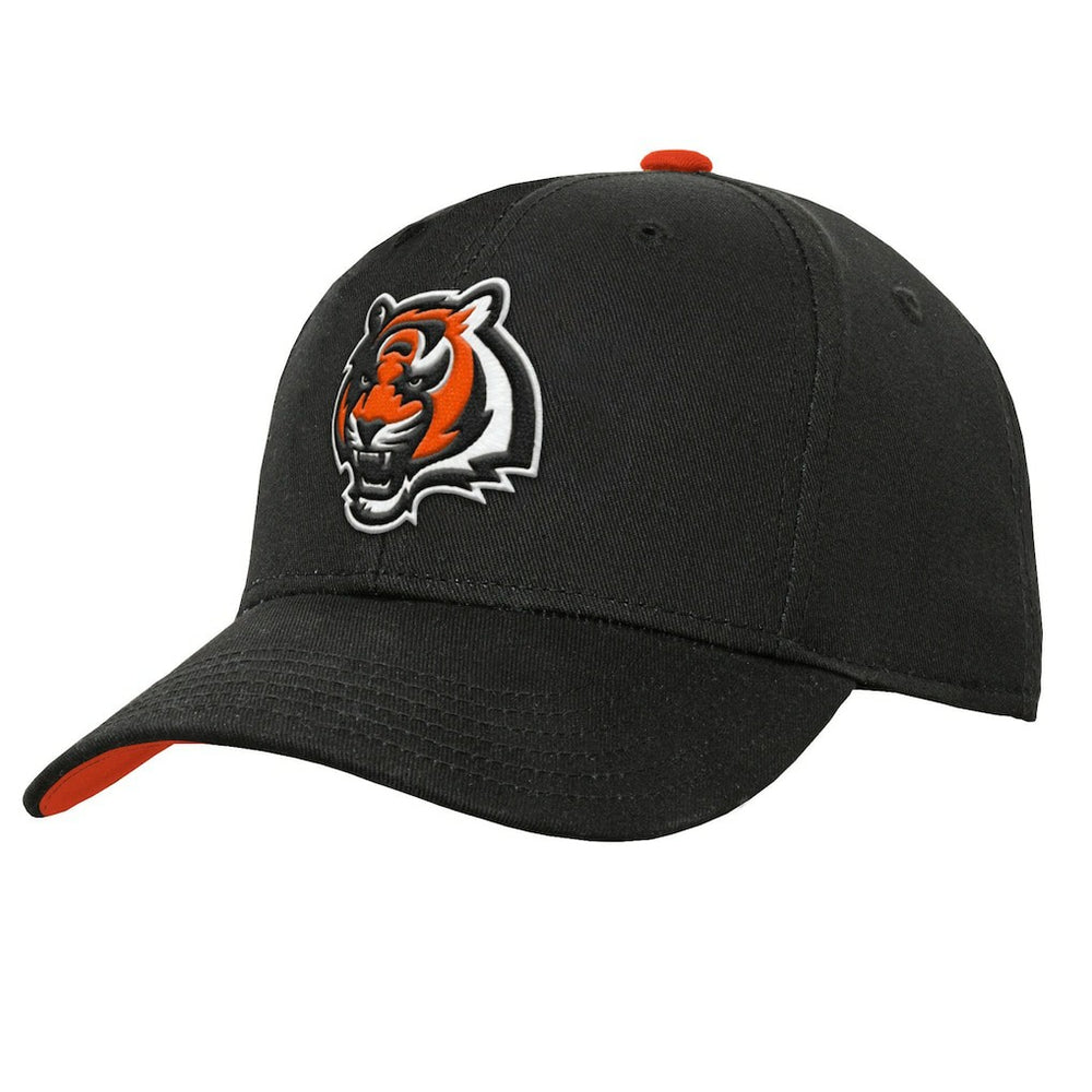 Cincinnati Bengals Youth Team Pre-Curved Adjustable Hat - Black Hats