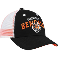 Cincinnati Bengals Preschool Core Lockup Trucker Adjustable hat - Black Hats