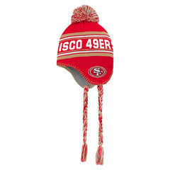 San Francisco 49ers Preschool Jacquard Tassel Knit Hat with Pom - Scarlet Hats
