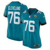 Ezra Cleveland Jacksonville Jaguars Women's Game Jersey - Teal Jerseys