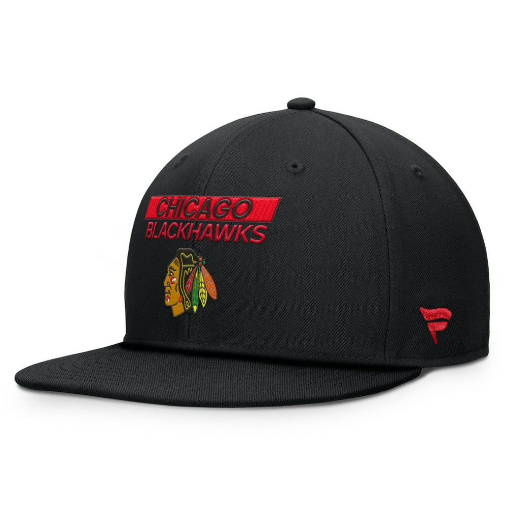Chicago Blackhawks Fanatics Authentic Pro Prime Snapback Hat - Black | US 200897491