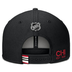 Chicago Blackhawks Fanatics Authentic Pro Prime Snapback Hat - Black | US 200897491