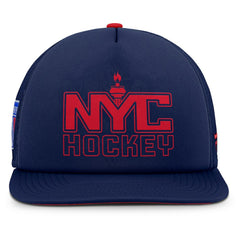 New York Rangers Fanatics Authentic Pro Hometown Rink Foam Trucker Snapback Hat - Navy/Red | US 200897546