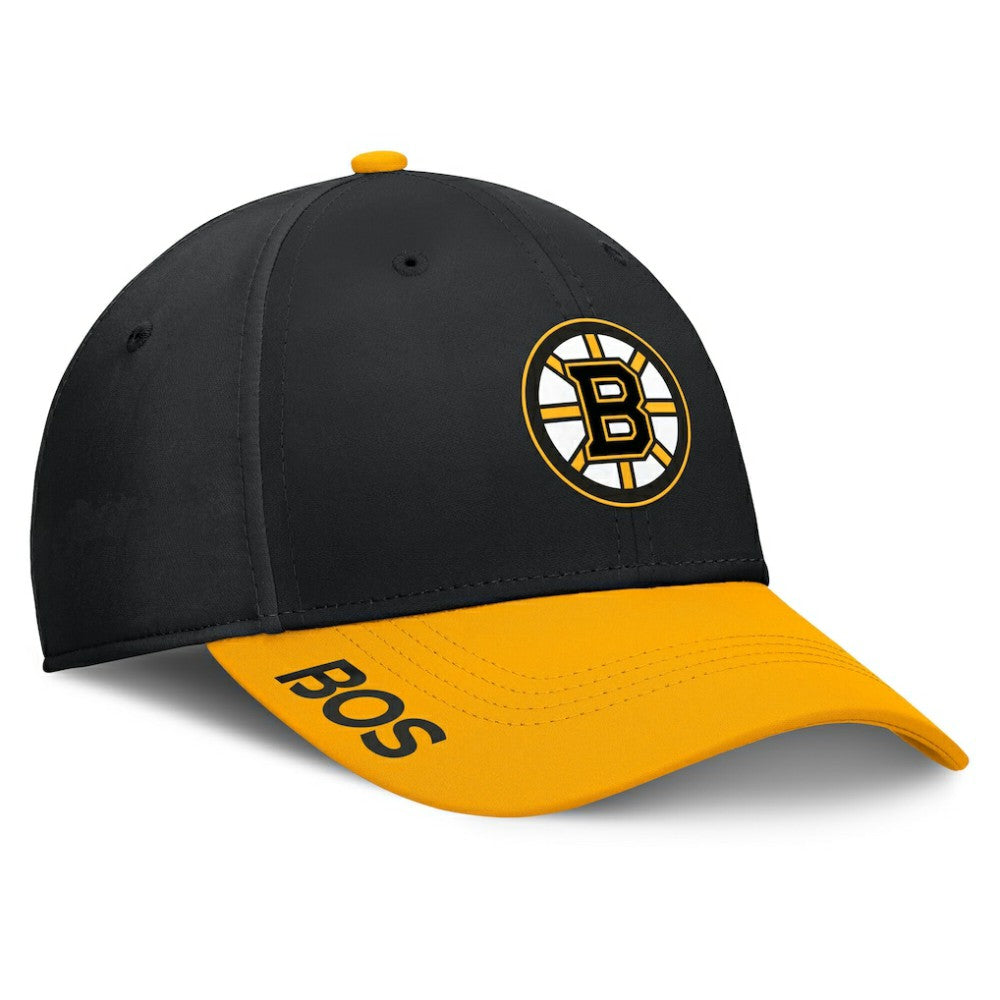 Boston Bruins Fanatics Authentic Pro Rink Flex Hat - Black/Gold | US 200897560