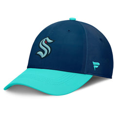 Seattle Kraken Fanatics Authentic Pro Rink Flex Hat - Deep Sea Blue/Light Blue | US 200897570