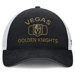 Vegas Golden Knights Fanatics Authentic Pro Rink Trucker Hat - Black/White | US 200897650