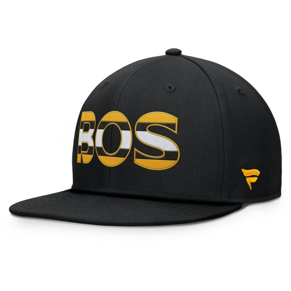 Boston Bruins Fanatics Authentic Pro Rink Snapback Hat - Black | US 200897659