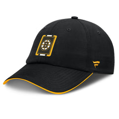 Boston Bruins Fanatics Authentic Pro Ripstop Adjustable Hat - Black/Gold | US 200897691