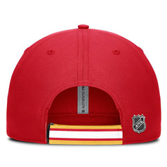Calgary Flames Fanatics Authentic Pro Ripstop Adjustable Hat - Red/Gold | US 200897693