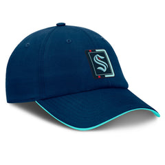 Seattle Kraken Fanatics Authentic Pro Ripstop Adjustable Hat - Deep Sea Blue/Light Blue | US 200897718
