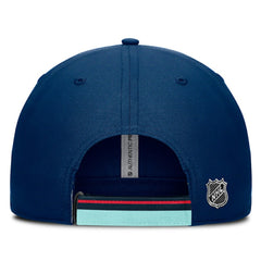 Seattle Kraken Fanatics Authentic Pro Ripstop Adjustable Hat - Deep Sea Blue/Light Blue | US 200897718