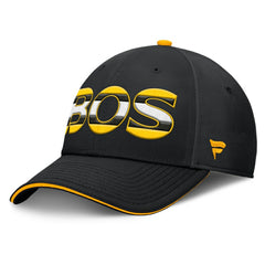 Boston Bruins Fanatics Authentic Pro Rink Team Code Flex Hat - Black/Gold | US 200897735