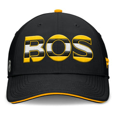 Boston Bruins Fanatics Authentic Pro Rink Team Code Flex Hat - Black/Gold | US 200897735