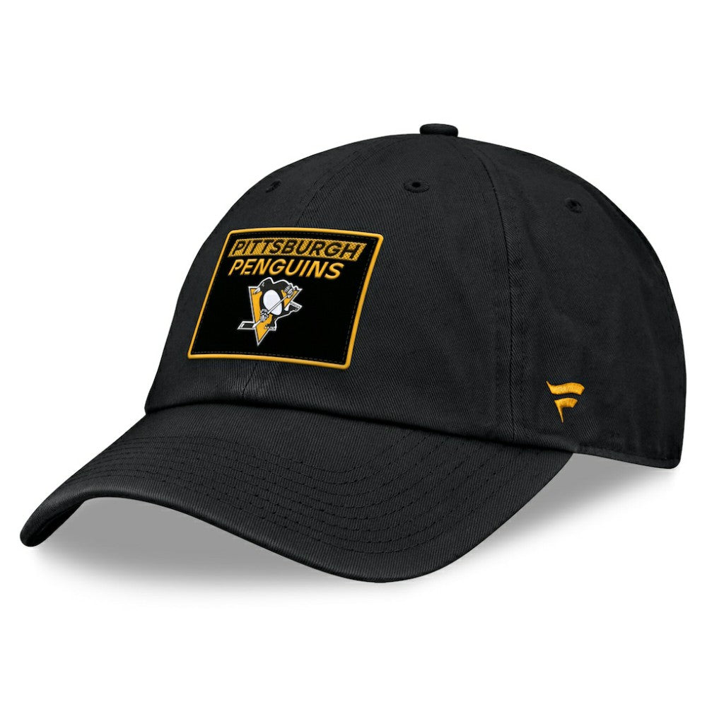 Pittsburgh Penguins Fanatics Women's Authentic Pro Rink Adjustable Hat - Black | US 200897961