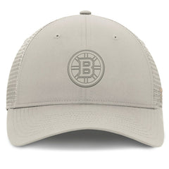 Boston Bruins Fanatics Women's Authentic Pro Road Trucker Adjustable Hat - Tan | US 200897996
