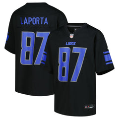 Sam LaPorta Detroit Lions Youth Game Jersey - Black Jerseys