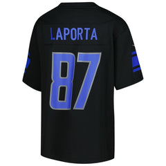 Sam LaPorta Detroit Lions Youth Game Jersey - Black Jerseys