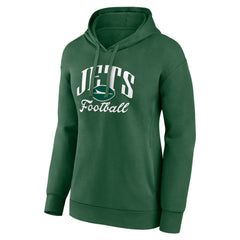 New York Jets Women's Victory Script Pullover Hoodie - Green Hoodies