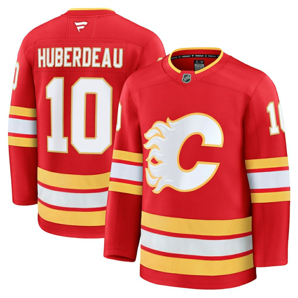 Jonathan Huberdeau Calgary Flames Fanatics Home Premium Jersey - Red | US 200899029