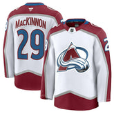 Nathan MacKinnon Colorado Avalanche Fanatics Away Premium Jersey - White | US 200899093