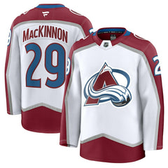 Nathan MacKinnon Colorado Avalanche Fanatics Away Premium Jersey - White | US 200899093