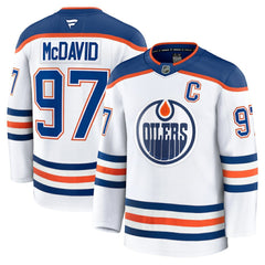 Connor McDavid Edmonton Oilers Fanatics Away Premium Jersey - White | US 200899105