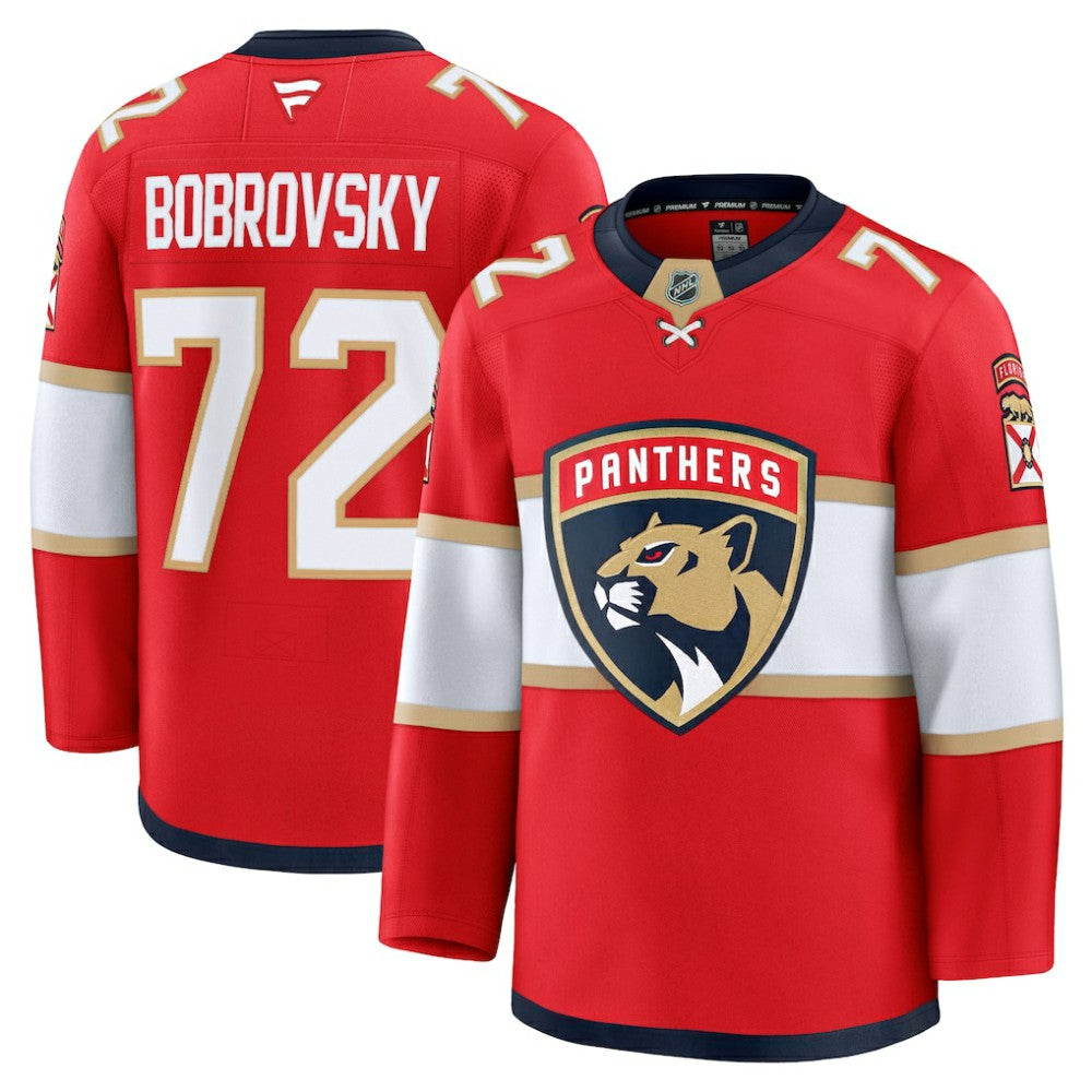 Sergei Bobrovsky Florida Panthers Fanatics Premium Jersey - Red | US 200899107