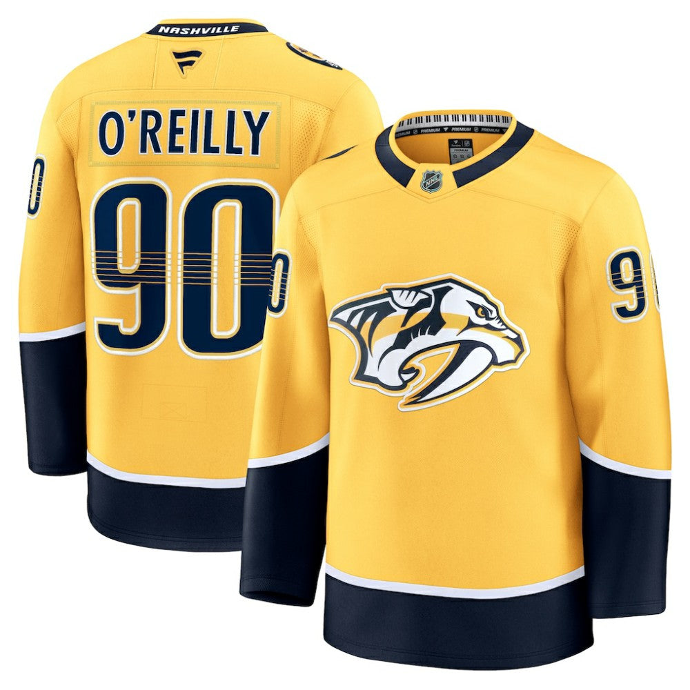 Ryan O'Reilly Nashville Predators Fanatics Home Premium Jersey - Yellow | US 200899136