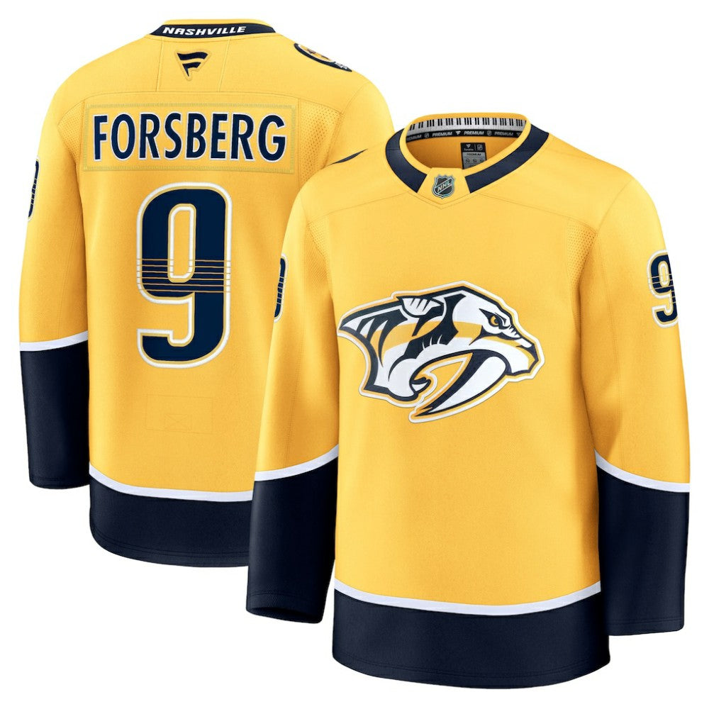 Filip Forsberg Nashville Predators Fanatics Home Premium Jersey - Gold | US 200899139