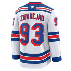 Mika Zibanejad New York Rangers Fanatics Away Premium Jersey - White | US 200899148