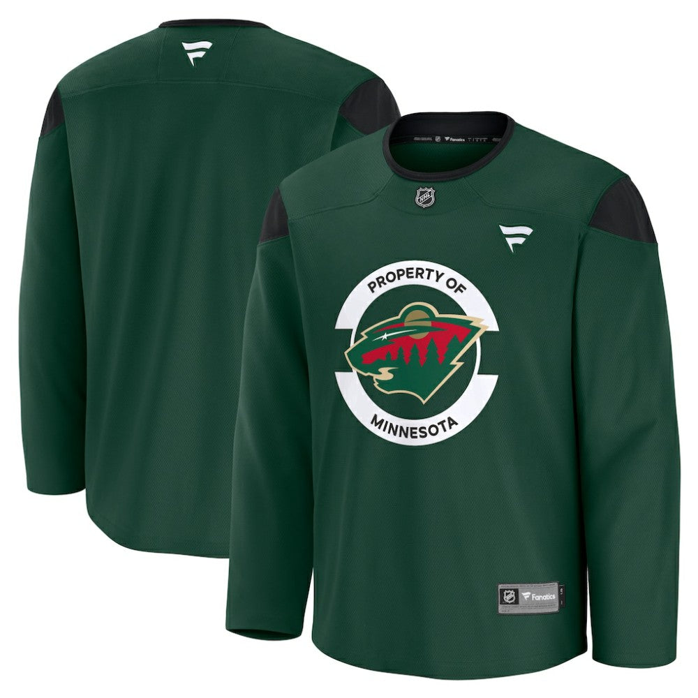 Minnesota Wild Fanatics Practice Jersey - Green | US 200899804