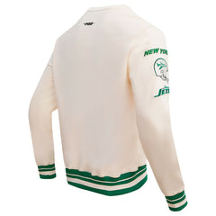 New York Jets Pro Standard Retro Classics Fleece Pullover Sweatshirt - Cream Pullover