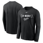 Baltimore Orioles Nike Local Nickname Long Sleeve T-Shirt - Black T-shirts