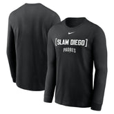 San Diego Padres Nike Local Nickname Long Sleeve T-Shirt - Black T-shirts