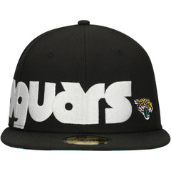 Jacksonville Jaguars New Era Checkered Undervisor 59FIFTY Fitted Hat - Black Hats