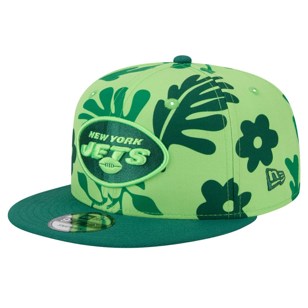 New York Jets New Era Leafy 9FIFTY Snapback Hat - Light Green Hats