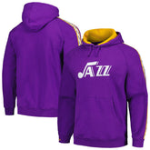 Utah Jazz Hardwood Classics Nights Raglan Pullover Hoodie Purple - Mitchell & Ness outlet