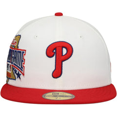 Philadelphia Phillies New Era Major Sidepatch 59FIFTY Fitted Hat - White/Red Hats