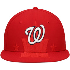 Washington Nationals New Era Shadow Logo 59FIFTY Fitted Hat - Red Hats